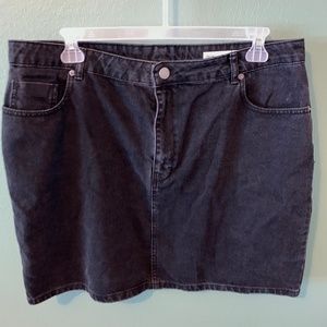 ASOS black denim skirt